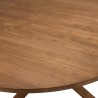 Table à manger ronde SIXTINE en bois de teck recyclé