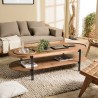 SIXTINE Oval Coffee Table with 2 Levels