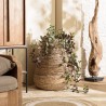 SIXTINE - Medium Plant Pot in Natural Abaca Weave