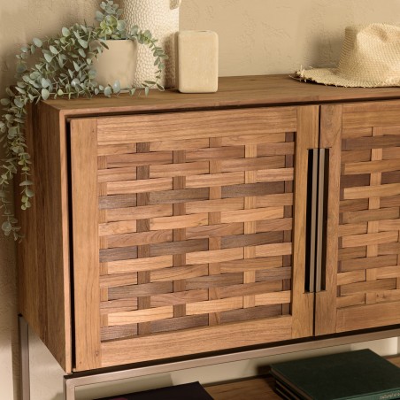Buffet en bois de teck recyclé SIXTINE