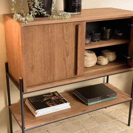 Buffet SIXTINE en bois de teck recyclé