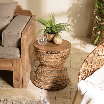 SIXTINE - Recycled Teak Wood Stool | Multifunctional and Versatile