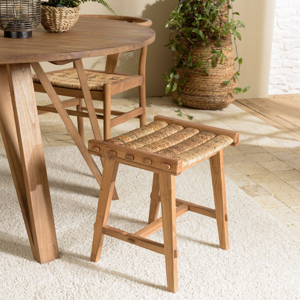 SIXTINE - Natural Abaca Woven Seat Stool SIXTINE - Natural Abaca Woven Seat Stool