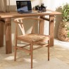SIXTINE Brown Chair in Recycled Teak Wood - Trendy and Natural