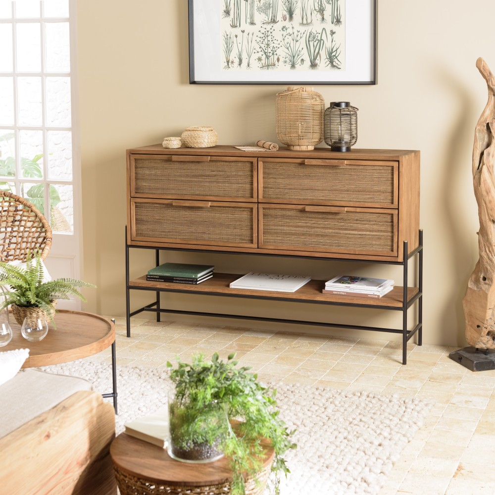 SIXTINE - 4-drawer Sideboard with 1 Shelf SIXTINE - 4-drawer Sideboard with 1 Shelf