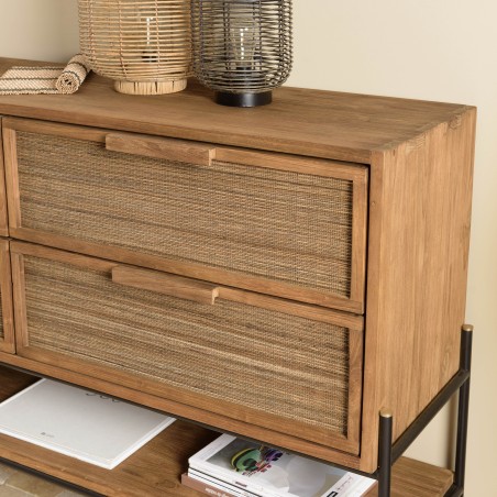 SIXTINE - 4-drawer Sideboard with 1 Shelf
