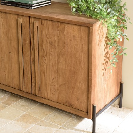 Buffet SIXTINE en bois de teck recyclé