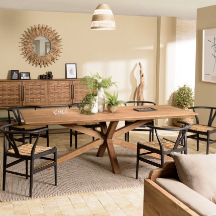 SIXTINE Rectangular Dining Table 240x100cm | Recycled Teak Wood