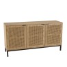 MARCEAU Sideboard - Natural Cane Finish, 3 Doors