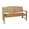 Banc de jardin ovale en bois Teck - Résistant et durable