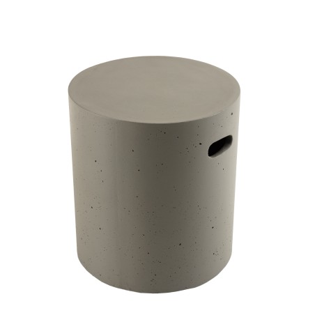 Table d'appoint de jardin ronde HECTOR 40x40 cm béton