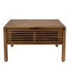 ALIX Square Coffee Table 70x70cm - Mango Wood with 2 Drawers