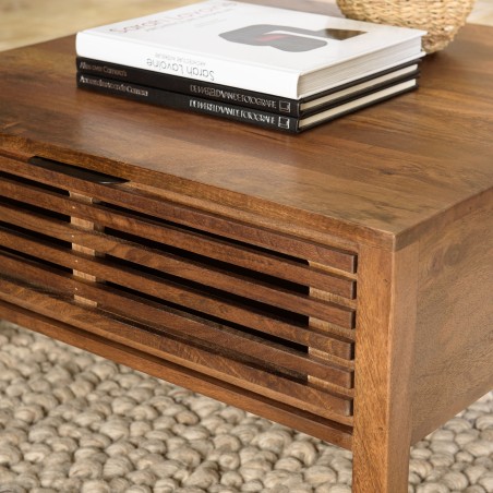 Table basse ALIX en bois de manguier
