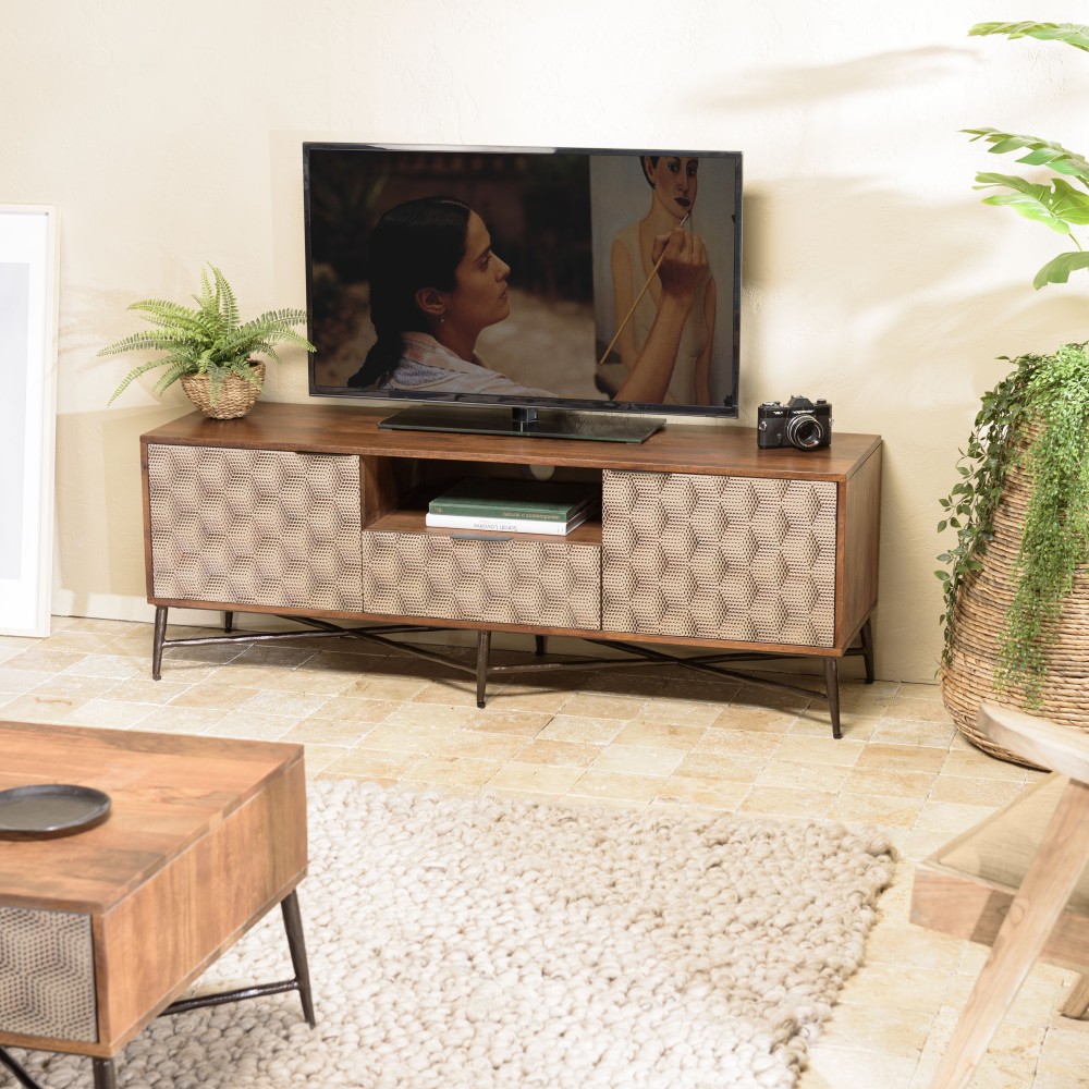 Meuble TV ALIX en bois de manguier Meuble TV ALIX en bois de manguier