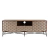ALIX TV Stand - Mango Wood with Ethnic Patterns