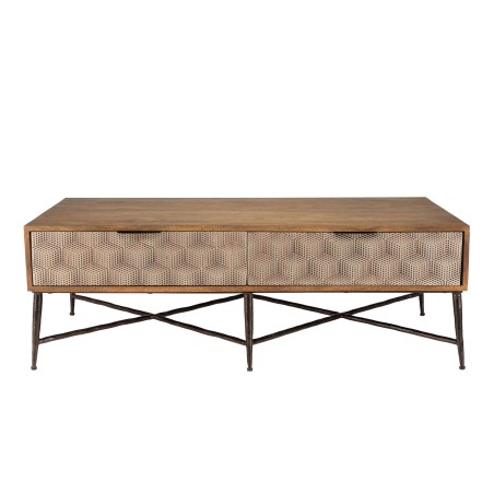Table basse ALIX en bois de manguier - Design unique