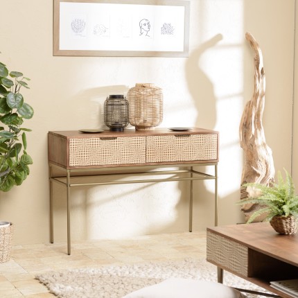 Console ALIX en bois de manguier