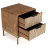 Chevet ALIX en bois de manguier 2 tiroirs