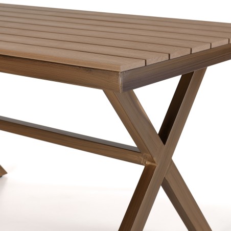 VIANNEY Rectangular Garden Table for 4 People - 140 x 80 cm