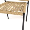 Lot de 2 chaises de jardin VIANNEY en cordage tressé beige