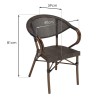 VIANNEY 2-Person Steel Garden Furniture Set - Trendy Bistro Style