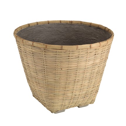 Pot de fleur HECTOR en bambou naturel 60x60cm