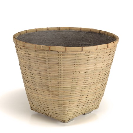 HECTOR Round Flower Pot 60x60cm - Natural Bamboo