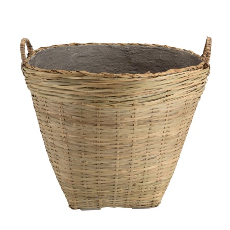 Pot de fleur rond en bambou naturel HECTOR 60x60cm