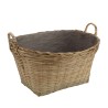 Pot de fleur ovale HECTOR en bambou naturel