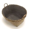 HECTOR Oval Flower Pot 60x53cm - Natural Bamboo with Handles
