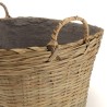 Pot de fleur ovale HECTOR en bambou naturel