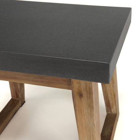 Table d'appoint HECTOR - Béton foncé 50x40cm