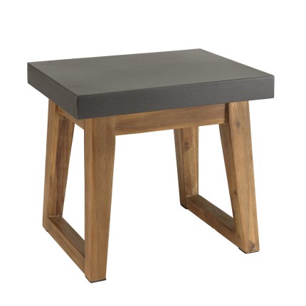 Table d'appoint HECTOR - Béton foncé 50x40cm