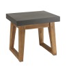 Table d'appoint HECTOR - Béton foncé 50x40cm