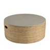HECTOR Round Coffee Table - Natural Bamboo Base
