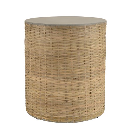 Table d'appoint ronde HECTOR en bambou naturel