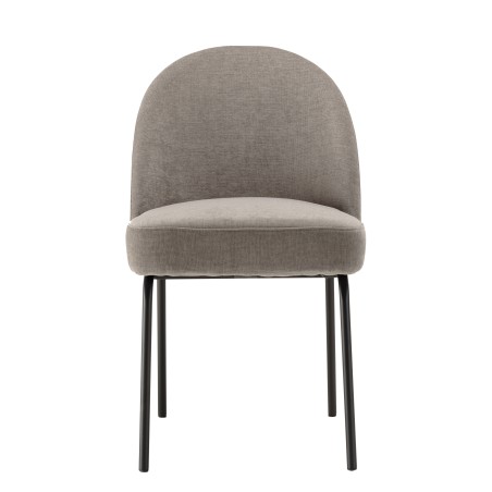 Lot de 2 chaises ULYSSE - Tissu couleur lin