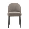 Lot de 2 chaises ULYSSE - Tissu couleur lin