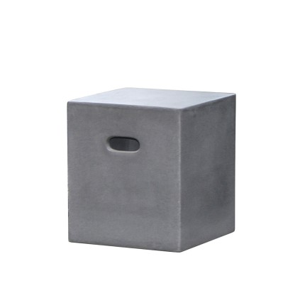 HECTOR Cube 40x40 cm Dark Grey Concrete - Outdoor Furniture