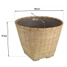 HECTOR Round Flower Pot 60x60cm - Natural Bamboo