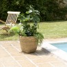 HECTOR Round Flower Pot 60x60cm Natural Bamboo with Handles