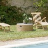 HECTOR Round Coffee Table - Natural Bamboo Base