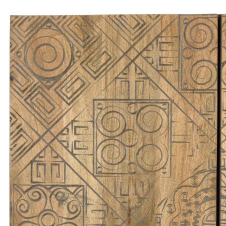 ISA - Buffet en manguier 2 portes motifs ethniques