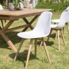 Lot de 2 chaises blanches MALO