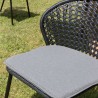 Lot de 2 chaises MALO rotin synthétique noir