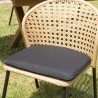 Lot de 2 chaises rotin synthétique MALO