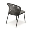Lot de 2 chaises MALO rotin synthétique noir