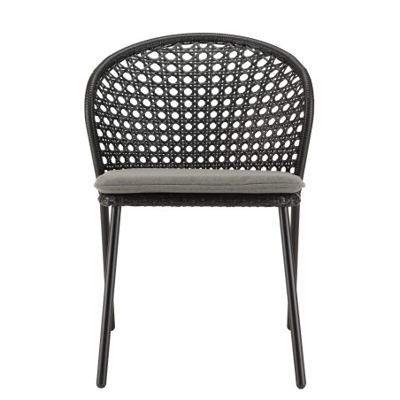 MALO - Set of 2 Black Rattan Chairs | Outdoor Furniture