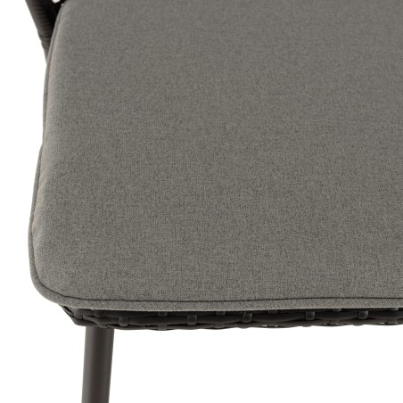 MALO - Set of 2 Black Rattan Chairs | Outdoor Furniture