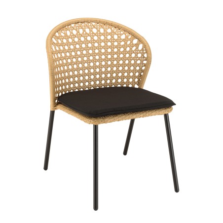MALO - Set of 2 Natural-Coloured Rattan Chairs